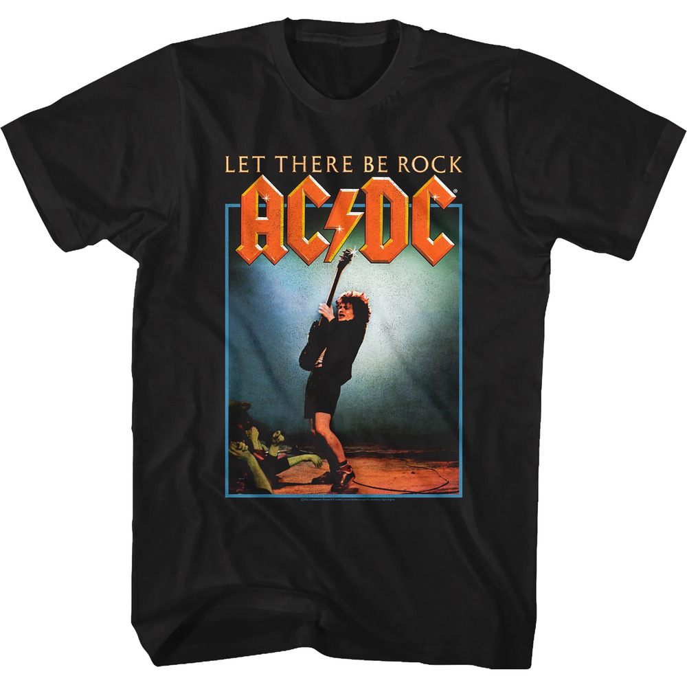 Let There Be Rock Album Cover Acdc Shirt